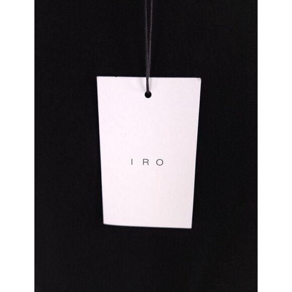 IRO Ekioti Crepe Mini Dress Size 40 M Black NWT - Picture 7 of 13